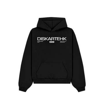 Diskartehk Spell Out Hoodie - Black