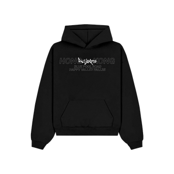 Diskarte Graffiti Hong Kong Street Hoodie - Black